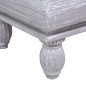 vidaXL Mesa de centro de madera maciza de caoba gris 90x50x40 cm vidaXL Mesa de centro de madera maciza de caoba gris 90x50x40 cm