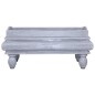 vidaXL Mesa de centro de madera maciza de caoba gris 90x50x40 cm vidaXL Mesa de centro de madera maciza de caoba gris 90x50x40 cm