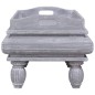 vidaXL Mesa de centro de madera maciza de caoba gris 90x50x40 cm vidaXL Mesa de centro de madera maciza de caoba gris 90x50x40 cm