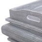 vidaXL Mesa de centro de madera maciza de caoba gris 90x50x40 cm vidaXL Mesa de centro de madera maciza de caoba gris 90x50x40 cm