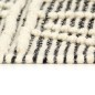 vidaXL Alfombra tejida a mano de lana negro/blanco 120x170 cm