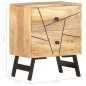 vidaXL Mesita de noche de madera maciza de mango 40x30x50 cm vidaXL Mesita de noche de madera maciza de mango 40x30x50 cm