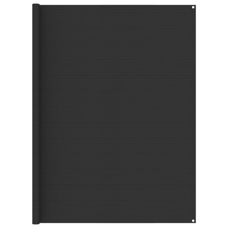vidaXL Alfombra para tienda de campaña HDPE gris antracita 250x250cm