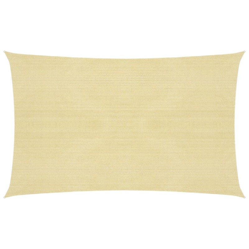 vidaXL Toldo de vela beige HDPE 160 g/m² 2x5 m vidaXL Toldo de vela beige HDPE 160 g/m² 2x5 m
