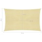 vidaXL Toldo de vela beige HDPE 160 g/m² 2x5 m vidaXL Toldo de vela beige HDPE 160 g/m² 2x5 m