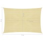 vidaXL Toldo de vela beige HDPE 160 g/m² 5x7 m vidaXL Toldo de vela beige HDPE 160 g/m² 5x7 m