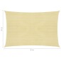 vidaXL Toldo de vela beige HDPE 160 g/m² 6x8 m vidaXL Toldo de vela beige HDPE 160 g/m² 6x8 m