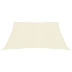 vidaXL Toldo de vela crema HDPE 160 g/m² 2,5x2,5 m