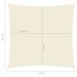 vidaXL Toldo de vela crema HDPE 160 g/m² 2,5x2,5 m vidaXL Toldo de vela crema HDPE 160 g/m² 2,5x2,5 m
