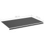 vidaXL Tela de repuesto para toldo gris antracita 6x3,5 m vidaXL Tela de repuesto para toldo gris antracita 6x3,5 m