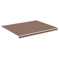 vidaXL Tela de repuesto para toldo marrón 4,5x3,5 m