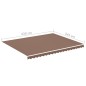 vidaXL Tela de repuesto para toldo marrón 4,5x3,5 m vidaXL Tela de repuesto para toldo marrón 4,5x3,5 m