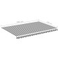 vidaXL Tela de repuesto para toldo gris antracita y blanco 4,5x3 m vidaXL Tela de repuesto para toldo gris antracita y blanco 4,5x3 m
