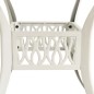 vidaXL Mesa de jardín aluminio fundido blanco 90x90x74 cm vidaXL Mesa de jardín aluminio fundido blanco 90x90x74 cm