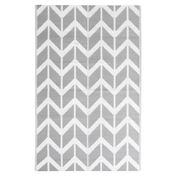 vidaXL Alfombra de exterior PP gris 190x290 cm