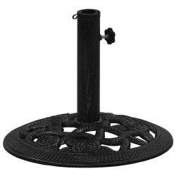 vidaXL Base de sombrilla de hierro fundido negro 40x40x32 cm 