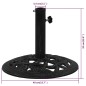 vidaXL Base de sombrilla de hierro fundido negro 40x40x32 cm vidaXL Base de sombrilla de hierro fundido negro 40x40x32 cm