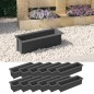 vidaXL Jardineras para europalés 12 uds PP gris 36x13,5x9,5 cm vidaXL Jardineras para europalés 12 uds PP gris 36x13,5x9,5 cm