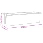 vidaXL Jardineras para europalés 12 uds PP gris 36x13,5x9,5 cm vidaXL Jardineras para europalés 12 uds PP gris 36x13,5x9,5 cm