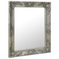 vidaXL Espejo de pared estilo barroco plateado 50x60 cm vidaXL Espejo de pared estilo barroco plateado 50x60 cm
