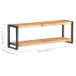vidaXL Mueble para TV madera maciza de acacia 120x30x40 cm