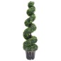 vidaXL Planta espiral de Boj artificial con macetero verde 117 cm vidaXL Planta espiral de Boj artificial con macetero verde 117 cm