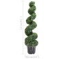 vidaXL Planta espiral de Boj artificial con macetero verde 117 cm vidaXL Planta espiral de Boj artificial con macetero verde 117 cm