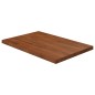 vidaXL Encimera baño madera maciza tratada marrón oscuro 60x40x2,5 cm