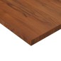 vidaXL Encimera baño madera maciza tratada marrón oscuro 60x40x2,5 cm