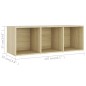 vidaXL Muebles de salón 3 piezas madera de ingeniería roble Sonoma vidaXL Muebles de salón 3 piezas madera de ingeniería roble Sonoma