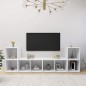 vidaXL Muebles de salón 4 pzas madera ingeniería blanco 72x35x36,5 cm vidaXL Muebles de salón 4 pzas madera ingeniería blanco 72x35x36,5 cm