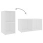 vidaXL Muebles de salón 4 pzas madera ingeniería blanco 72x35x36,5 cm vidaXL Muebles de salón 4 pzas madera ingeniería blanco 72x35x36,5 cm