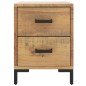 vidaXL Mesita de noche madera maciza de pino marrón 36x30x45 cm vidaXL Mesita de noche madera maciza de pino marrón 36x30x45 cm