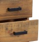 vidaXL Mesita de noche madera maciza de pino marrón 36x30x45 cm vidaXL Mesita de noche madera maciza de pino marrón 36x30x45 cm