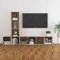 vidaXL Muebles de salón 3 piezas madera de ingeniería roble Sonoma