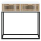 vidaXL Mesa consola hierro y madera contrachapada blanco 80x30x75 cm vidaXL Mesa consola hierro y madera contrachapada blanco 80x30x75 cm