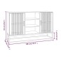 vidaXL Aparador de madera contrachapada 105x30x65 cm vidaXL Aparador de madera contrachapada 105x30x65 cm