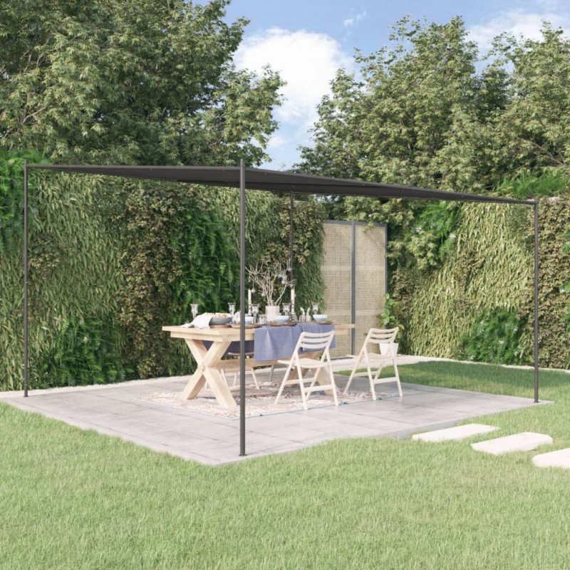 vidaXL Cenador acero y tela gris antracita 4x4 m 180 g/m² vidaXL Cenador acero y tela gris antracita 4x4 m 180 g/m²