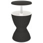 vidaXL Mesa nevera 3 en 1 polipropileno negro vidaXL Mesa nevera 3 en 1 polipropileno negro