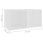 vidaXL Muebles de salón 6 piezas madera de ingeniería blanco
