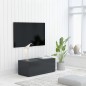 vidaXL Mueble para TV madera contrachapada gris 80x34x30 cm vidaXL Mueble para TV madera contrachapada gris 80x34x30 cm