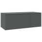 vidaXL Mueble para TV madera contrachapada gris 80x34x30 cm vidaXL Mueble para TV madera contrachapada gris 80x34x30 cm