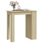 vidaXL Mesa bar estante almacenaje contrachapada roble 102x50x103,5 cm vidaXL Mesa bar estante almacenaje contrachapada roble 102x50x103,5 cm