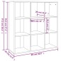 vidaXL Estantería gris Sonoma 98x29x97,5 cm vidaXL Estantería gris Sonoma 98x29x97,5 cm