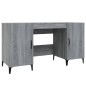vidaXL Escritorio de madera contrachapada gris Sonoma 140x50x75 cm vidaXL Escritorio de madera contrachapada gris Sonoma 140x50x75 cm