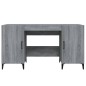 vidaXL Escritorio de madera contrachapada gris Sonoma 140x50x75 cm vidaXL Escritorio de madera contrachapada gris Sonoma 140x50x75 cm