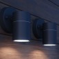 vidaXL Lámpara de pared exterior 2 uds acero inoxidable descendente vidaXL Lámpara de pared exterior 2 uds acero inoxidable descendente