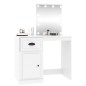 vidaXL Tocador con LED madera contrachapada blanco 90x50x132,5 cm vidaXL Tocador con LED madera contrachapada blanco 90x50x132,5 cm