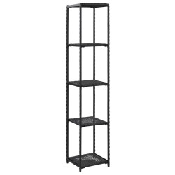 vidaXL Estantería de almacenaje ratán sintético negro 30x30x150 cm