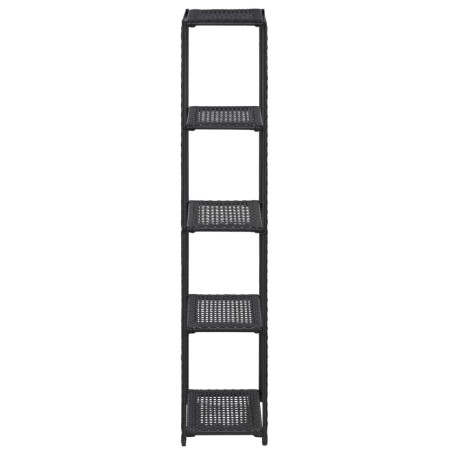 vidaXL Estantería de almacenaje ratán sintético negro 30x30x150 cm